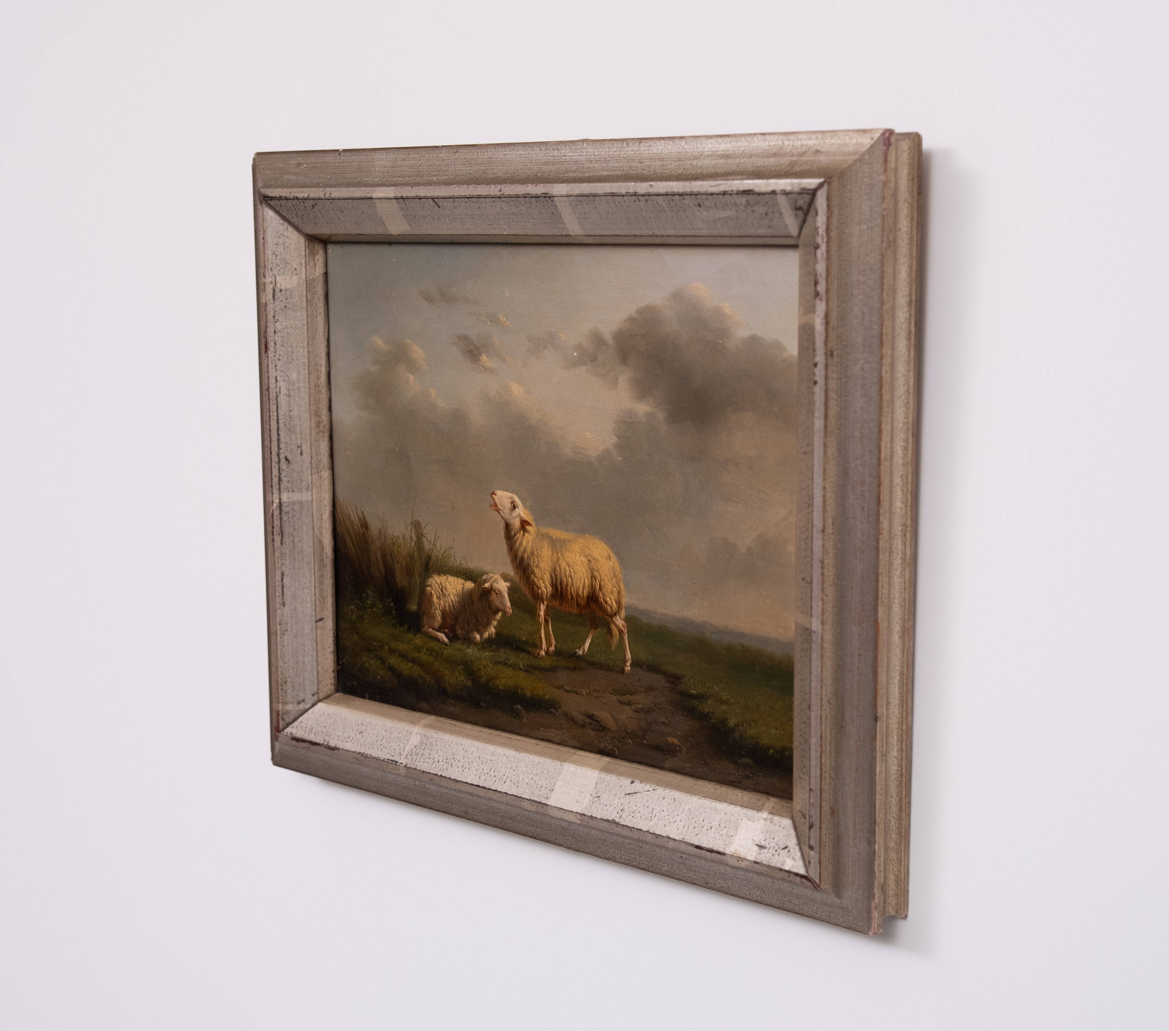 Eugène Verboeckhoven Oil on Panel 1844