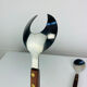 Teak and stainless steel salad cutlery in Scandinavian style, 1960s.