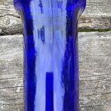 Blue glass vase