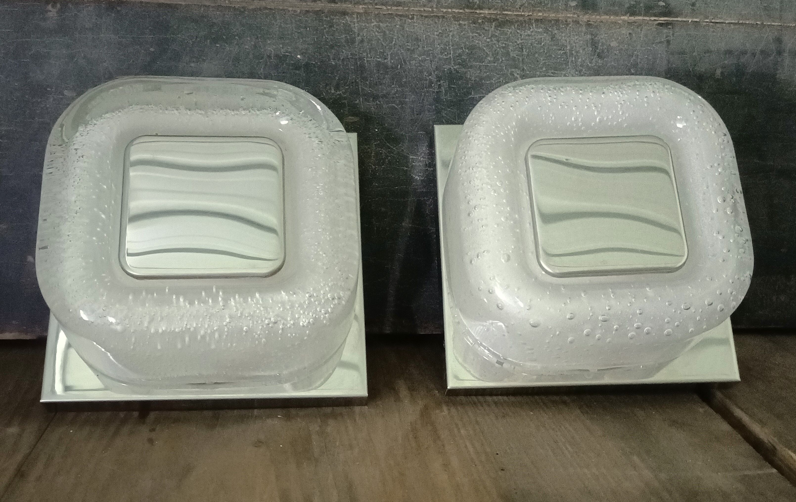 Limburg pair of wall lamp space age glass bubbles wall sconce design 60 70