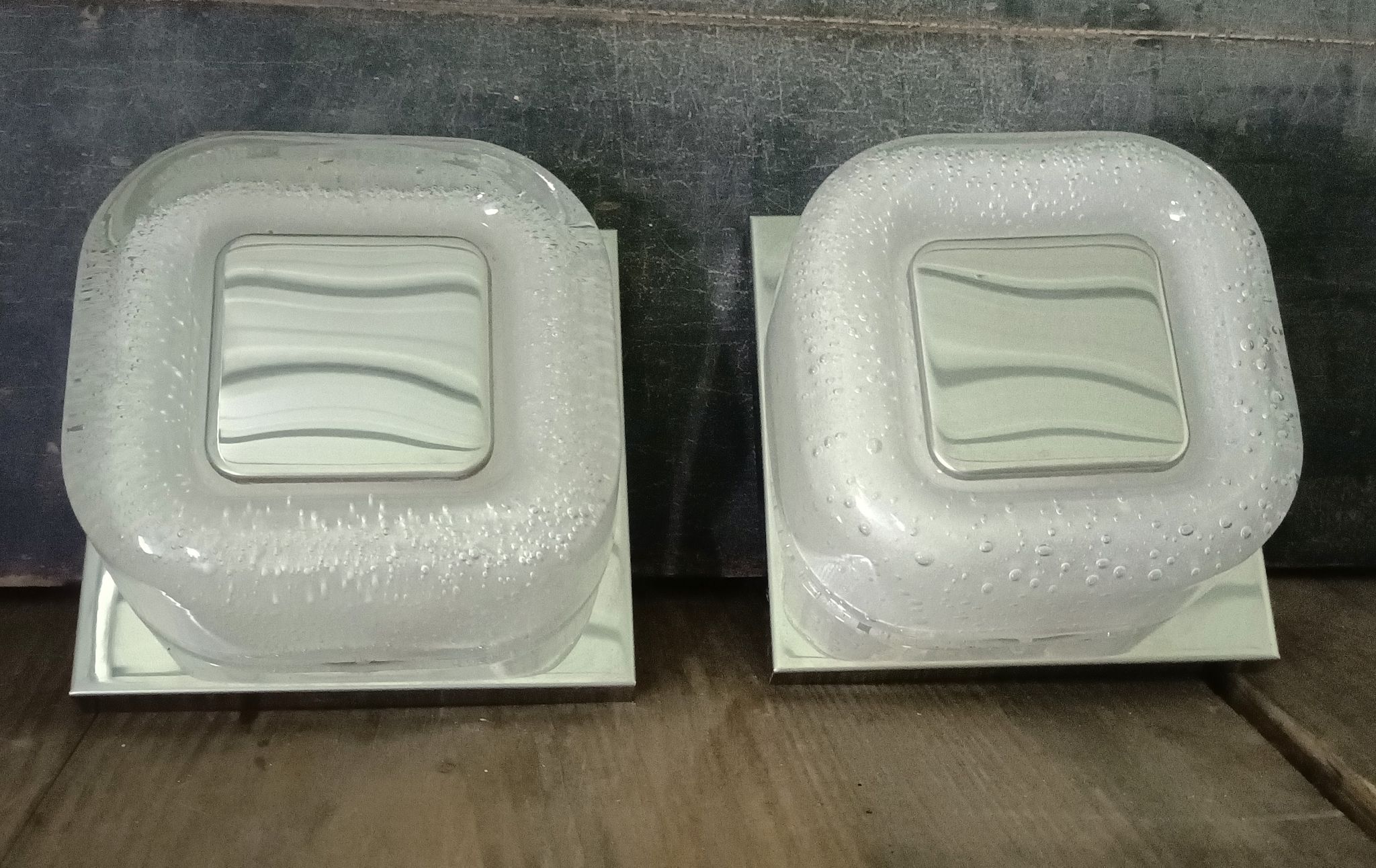 Limburg pair of wall lamp space age glass bubbles wall sconce design 60 70
