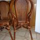 Paire de chaises rotin bambou vintage