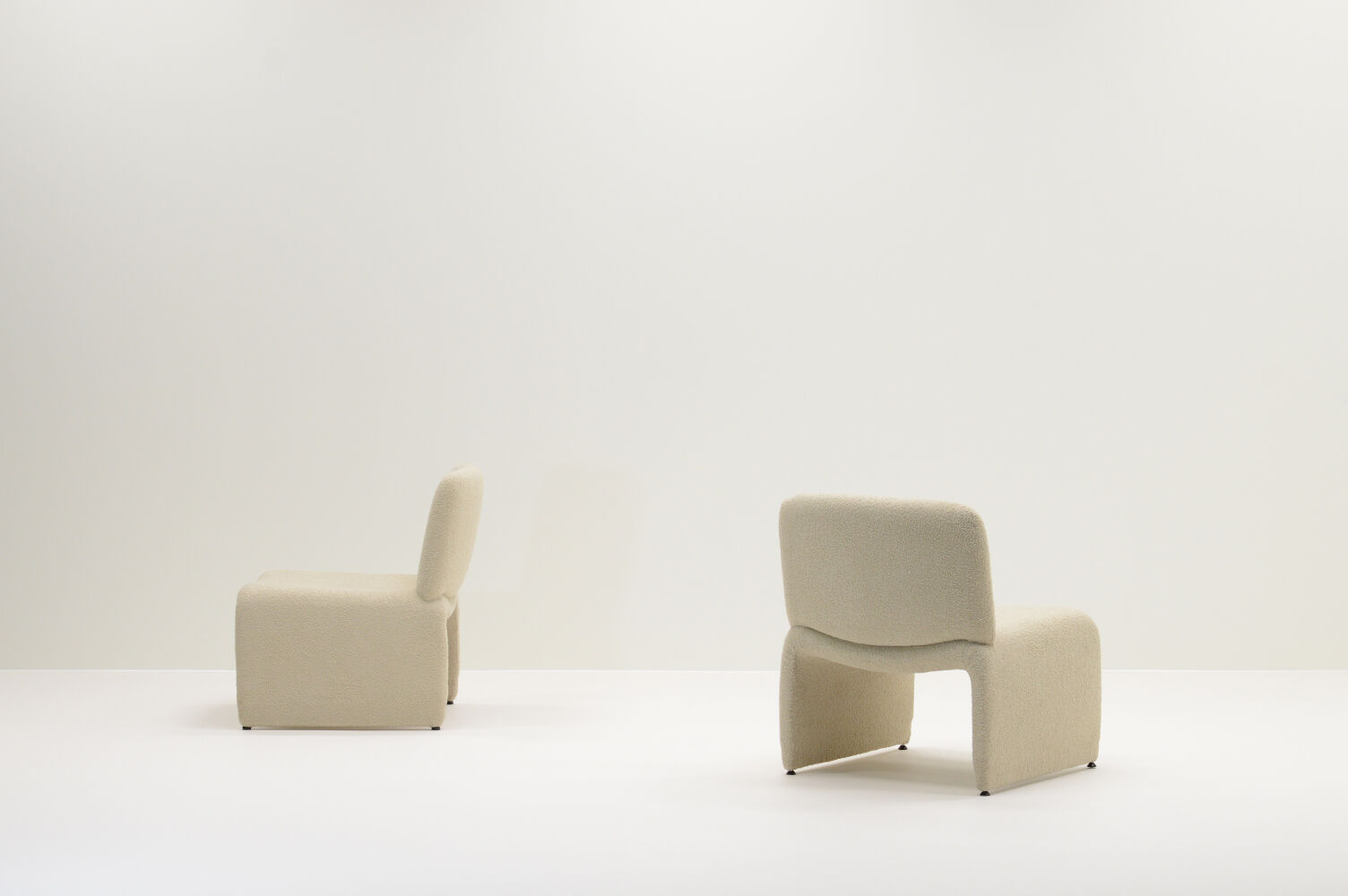 Set of 2 teddy armchairs 70s Italy