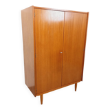 Vintage Scandinavian-style teak wardrobe from the 1960s