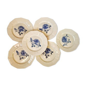 Set of 6 digoin flat plates