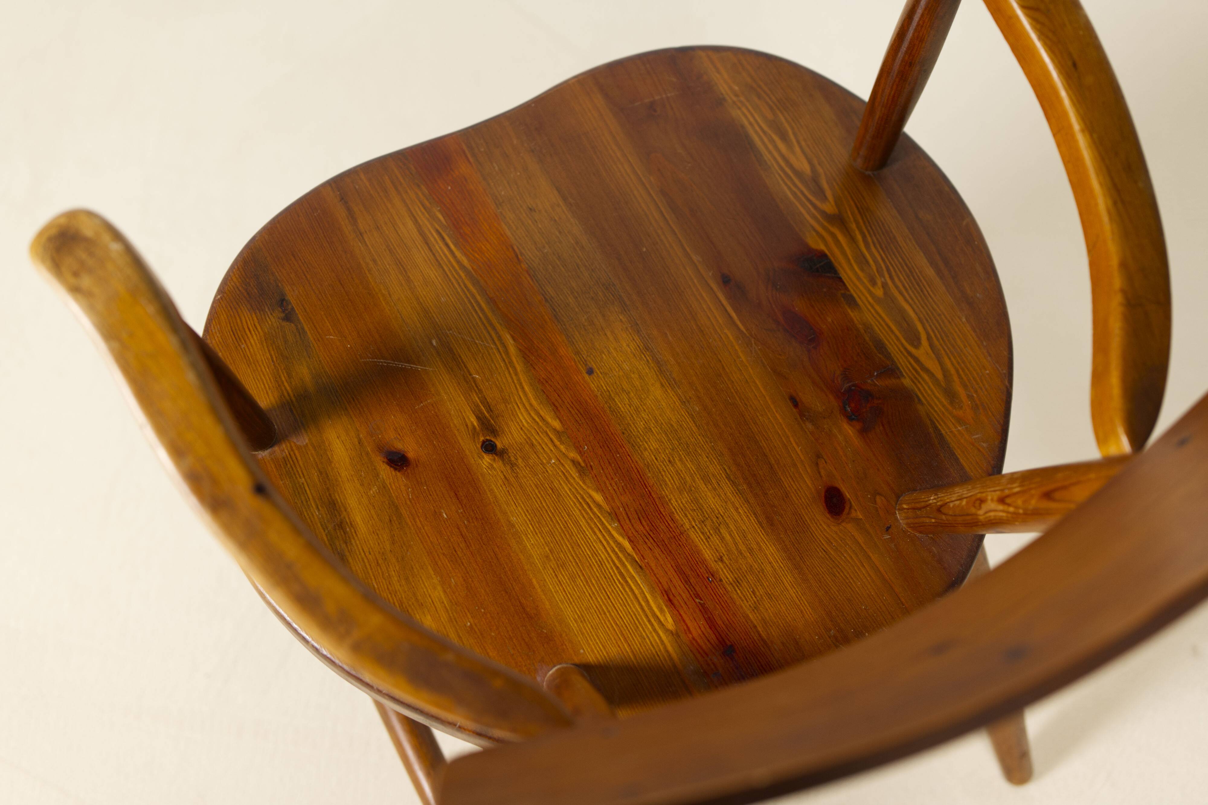 Swedish cabin lounge armchair, 1950s