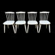 Série de 4 chaises vintage en bois massif style Scandinave