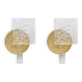 Pair of Art Deco Murano Glass Sconces with Gold Texture, Italy, 21st Century