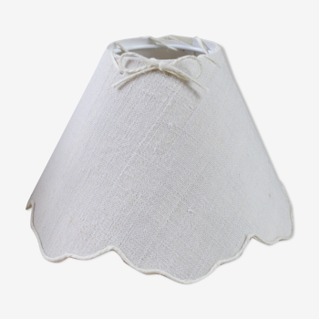 White fabric lampshade