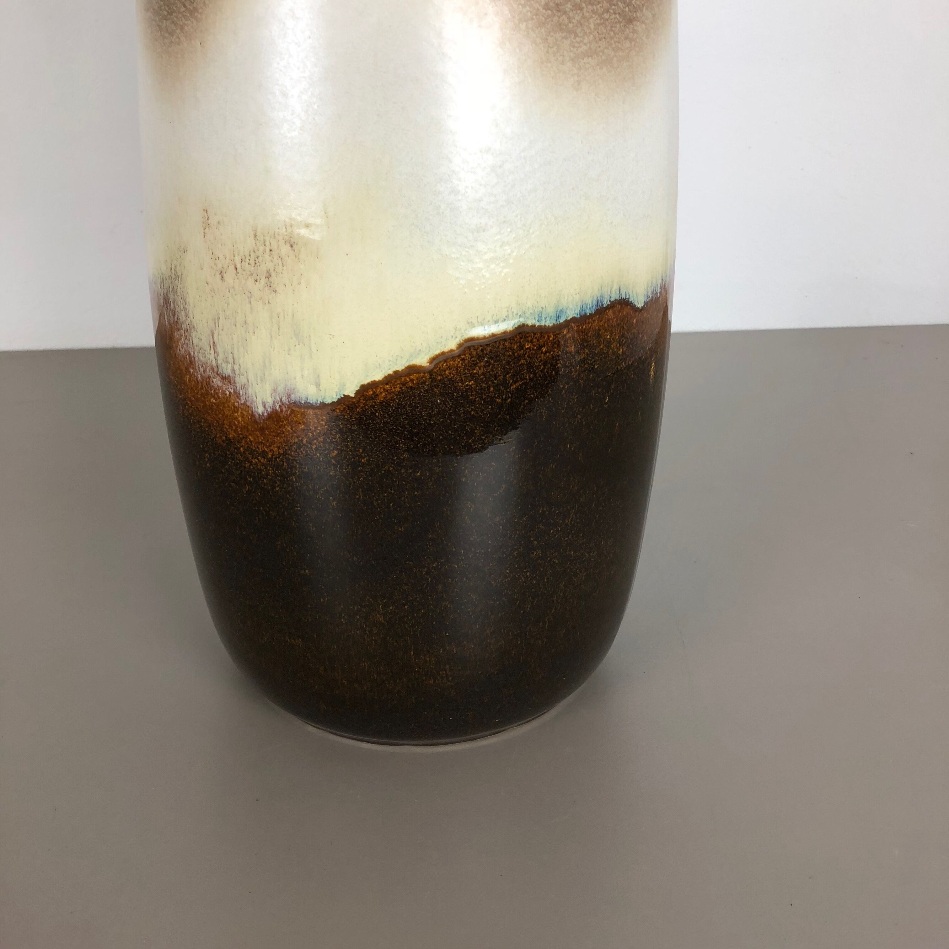 Pottery fat lava multi-color 284-47 floor vase made by Scheurich, 1970s