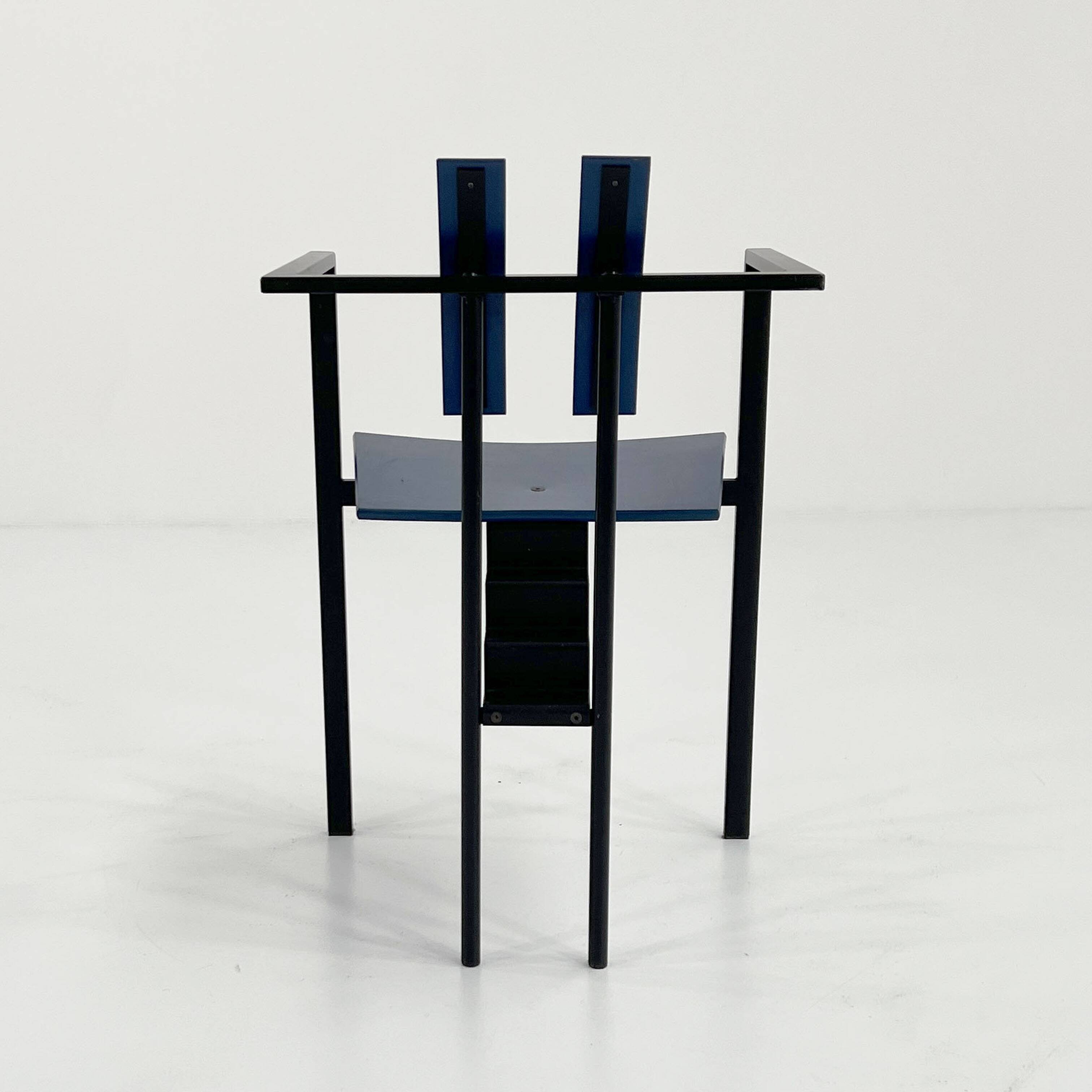 Set of 4 postmodern trix chairs by Karl Friedrich Förster, 1980