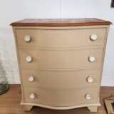 Rounded front chest of drawers