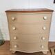 Chest of drawers with rounded front