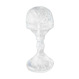 Antique art deco crystal boudoir lamp