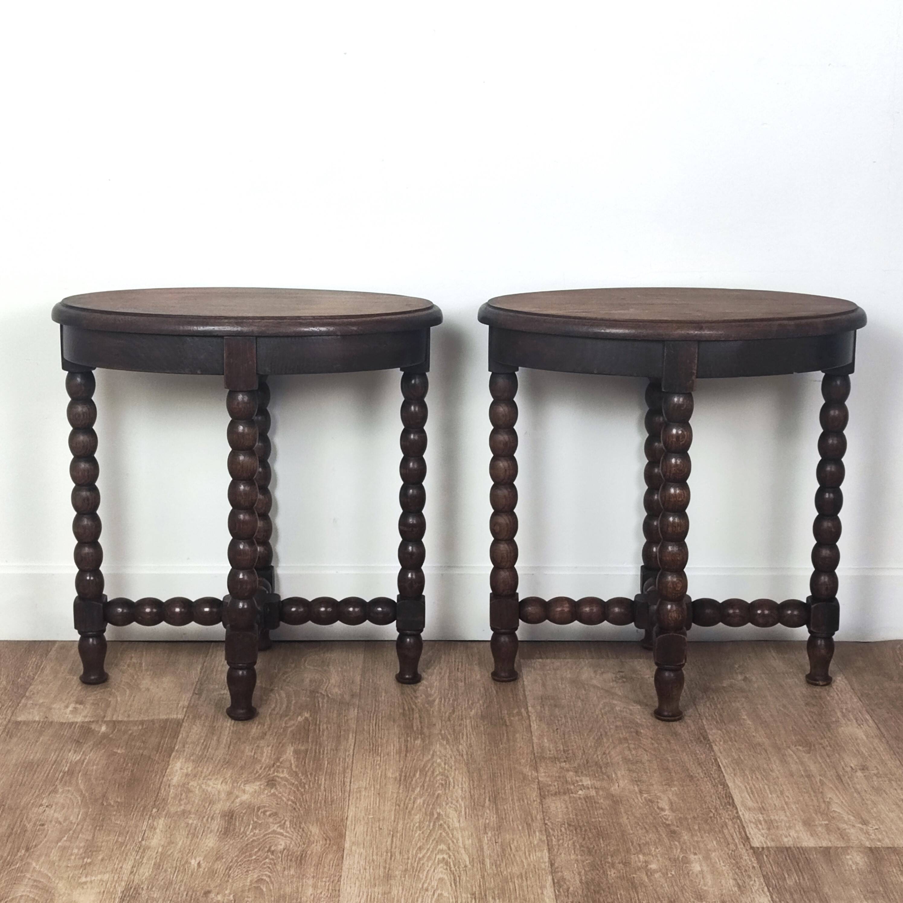 Louis XIII style side tables/end tables