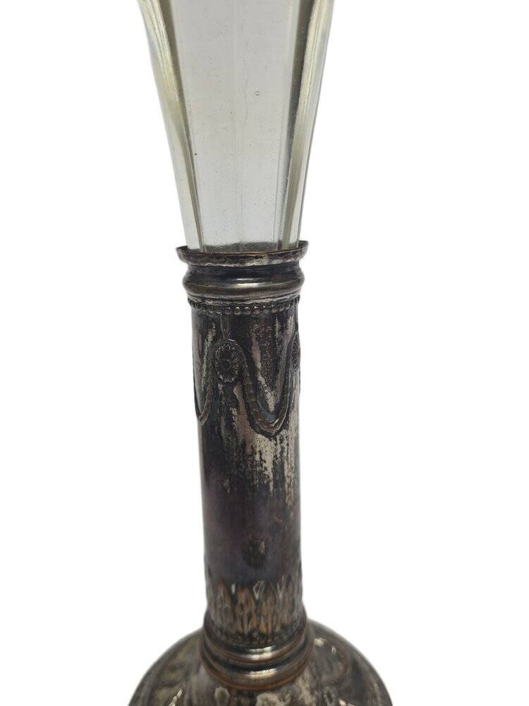 Art Nouveau French flute vase, 1900s