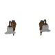 Pair of bronze sconces