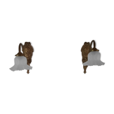Pair of bronze sconces