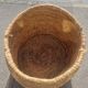 Vintage rattan grain basket