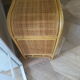 Buffet bas 2 portes -rotin tressé-bambou -cannage