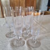 6 champagne flutes