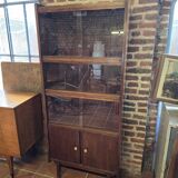 Vitrine vintage en teck des années 60