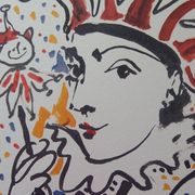 Pablo PICASSO : Carnaval - Le Fou, Lithographie signée