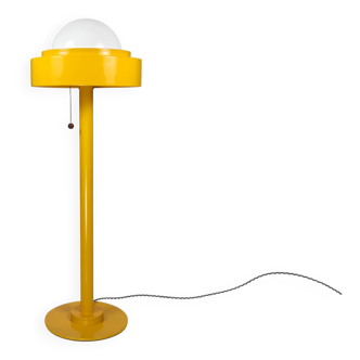Vintage Swedish 1970s Elit Yellow ‘Lins’ Floor Lamp by P.O. Strom