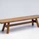 Solid walnut bench "Torbecchia" by Giovanni Michelucci, 1960s