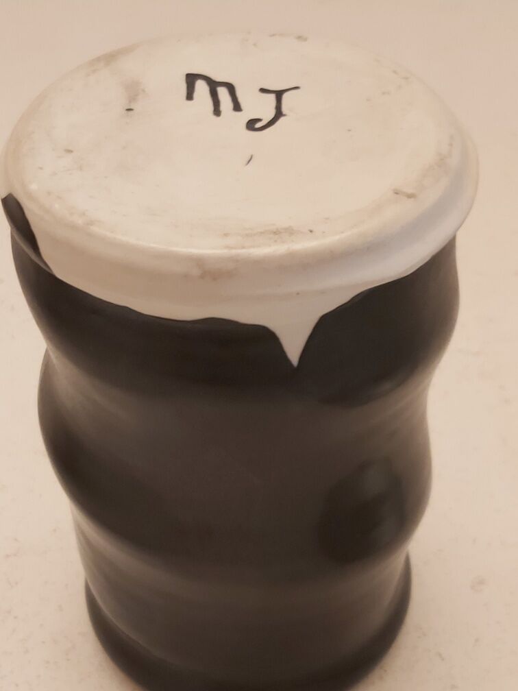 Vintage Mado Jolain ceramic vase signed