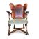Rare leather and oak wing chair designed by Theo Ruth for Artifort / f 297 from 1949