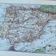 Map of Spain - 20x29cm 1922