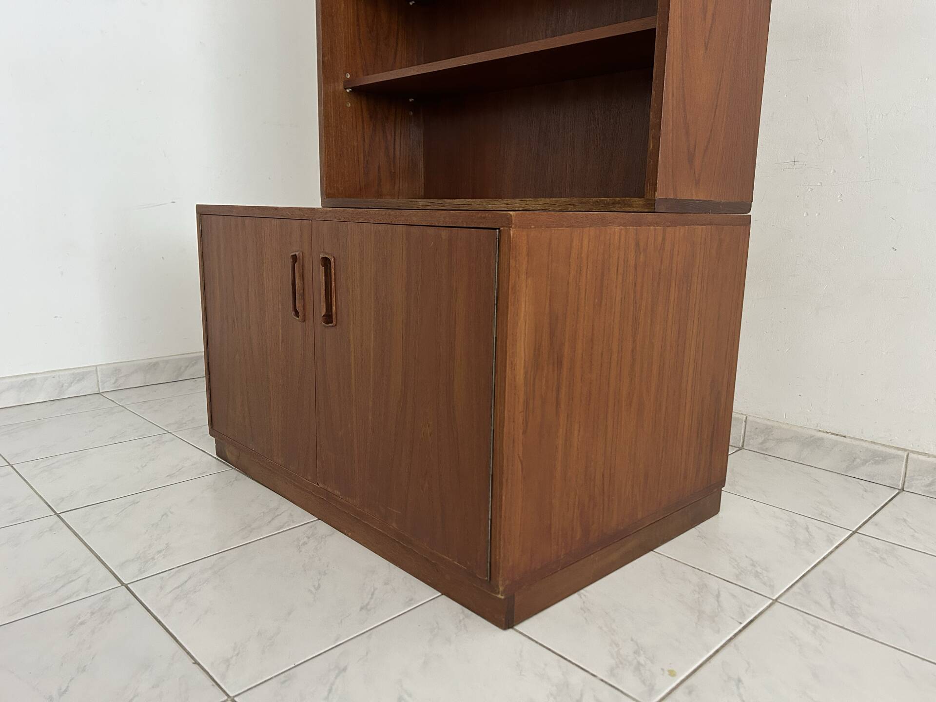 Vintage mid century modern bookcase Scandinavian style