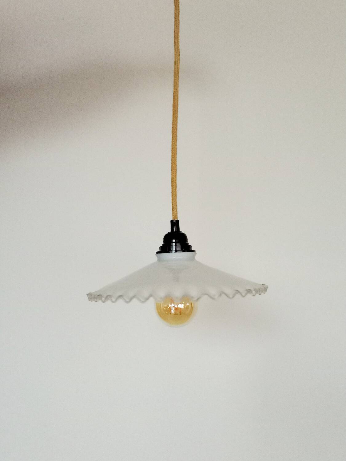 Opaline pendant light
