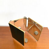 Triptych barber's mirror