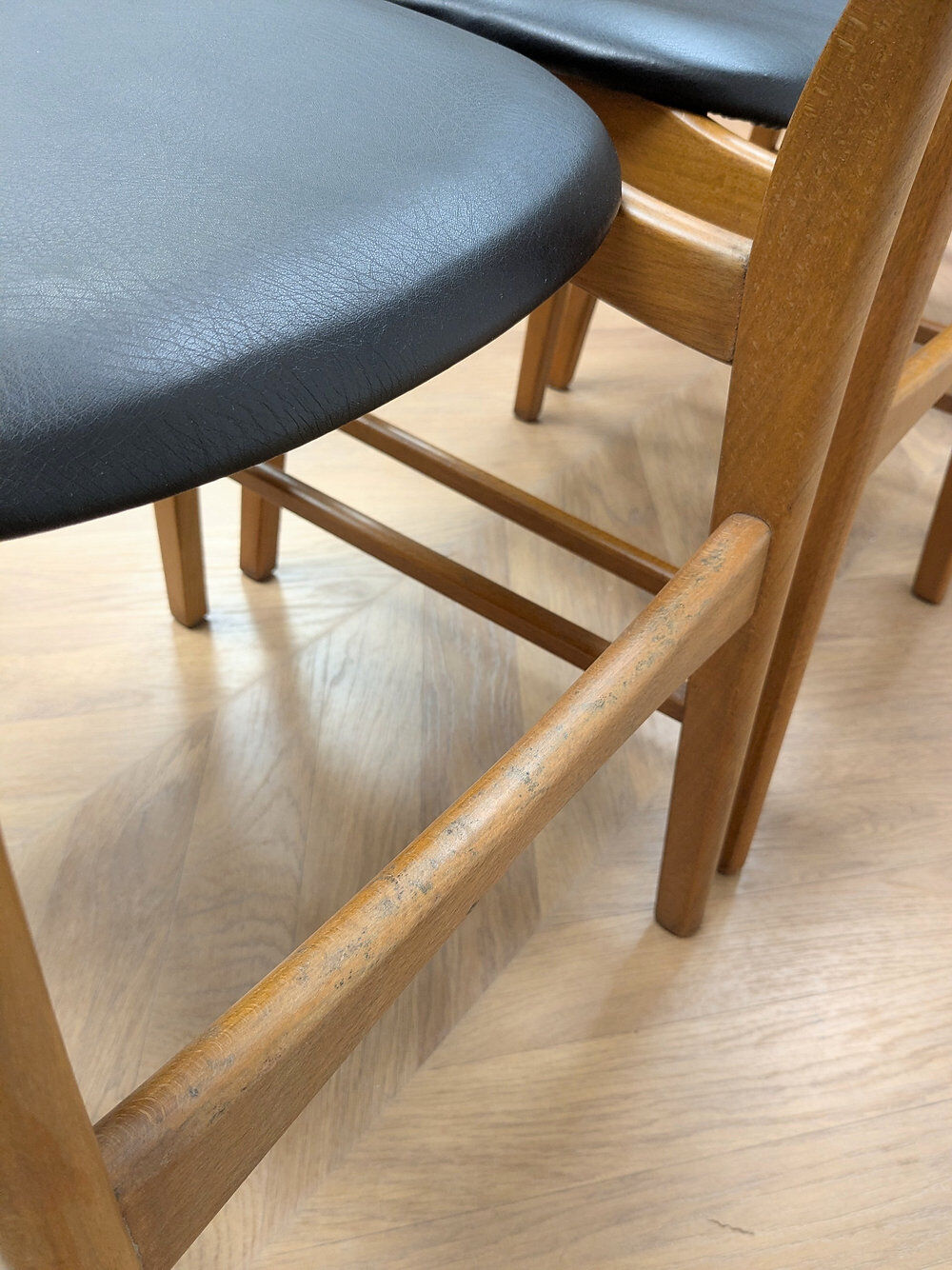 4 Scandinavian teak chairs