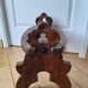 Tabouret banc bois esprit forêt noire