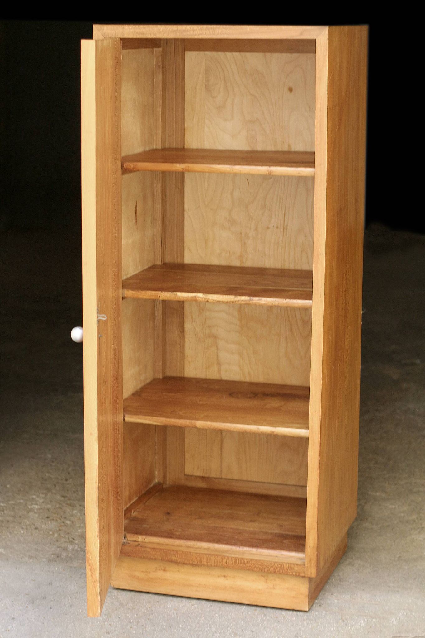 Bright Art Deco wardrobe (1930s). Made of fruitwood.