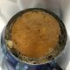 Roger Guerin vase piriform gres a cheze etain ronce mure feuille fleur