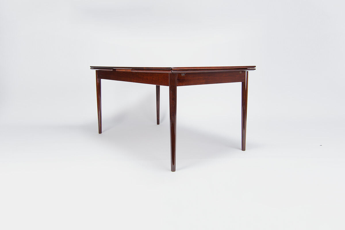 Mid century dining table in rosewood by a danish cabinetmaker, 1950’s