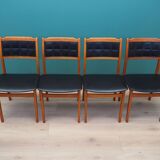 Set of four beech chairs, Danish design, 1970s, production: Denmark