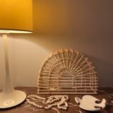 Rattan magazine holder