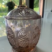 Pink glass candy maker