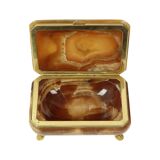 Vintage Italian Jewelry Box Alabaster Gold Lion Paws