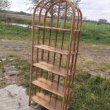 Rattan shelf