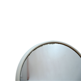 Space Age mirror with white plastic frame