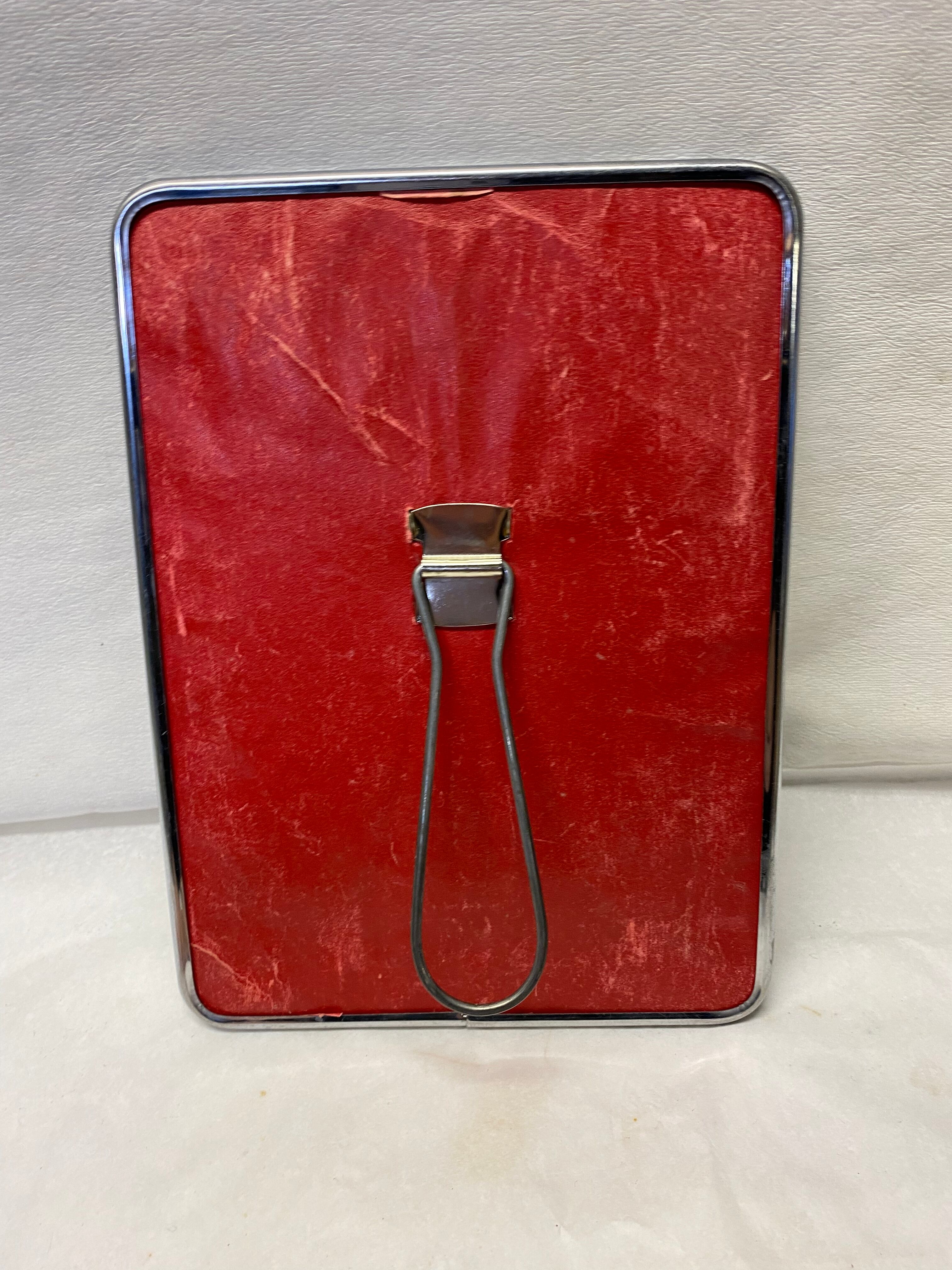 Metal barber mirror 24x18m