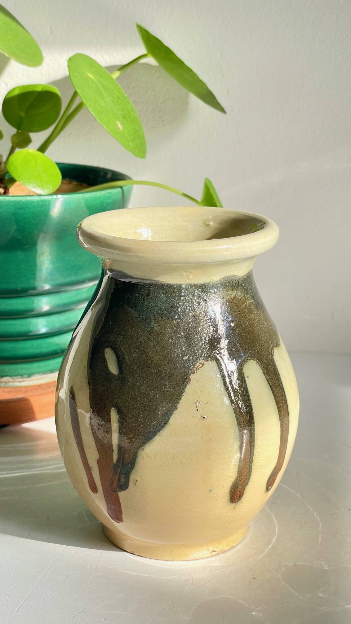 Vintage Ceramic Vase AEGITNA Vallauris FRANCE