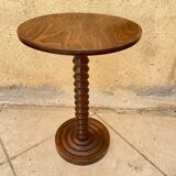 Charles Dudouyt wooden pedestal table