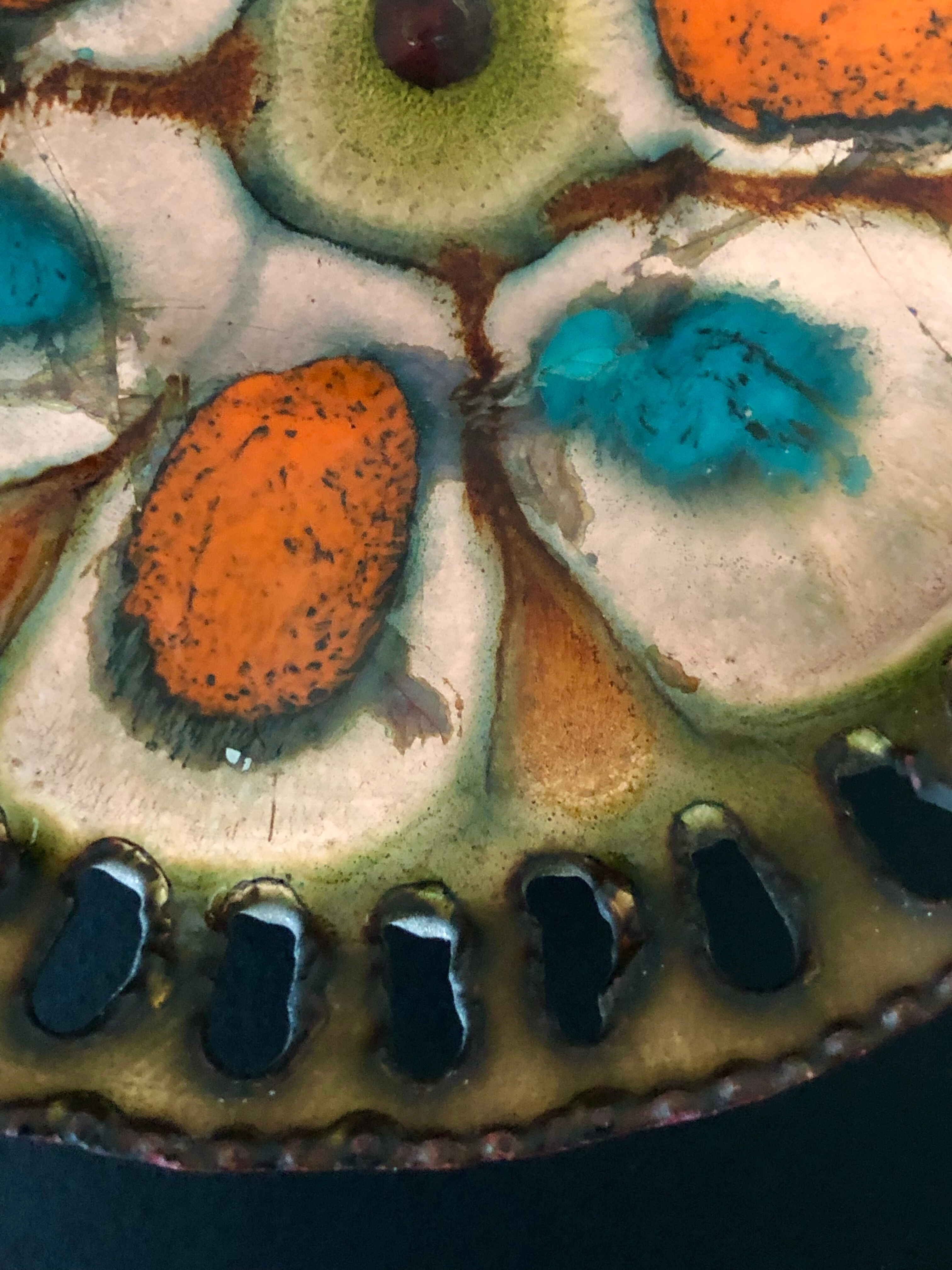 Enamelled metal cut Laurana Rame d'Arte, Italy 60s